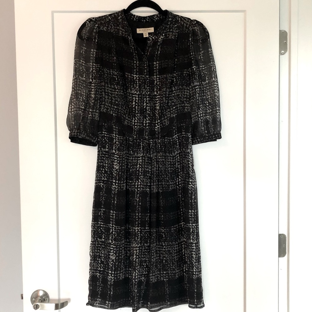 Burberry Plaid Silk Dress